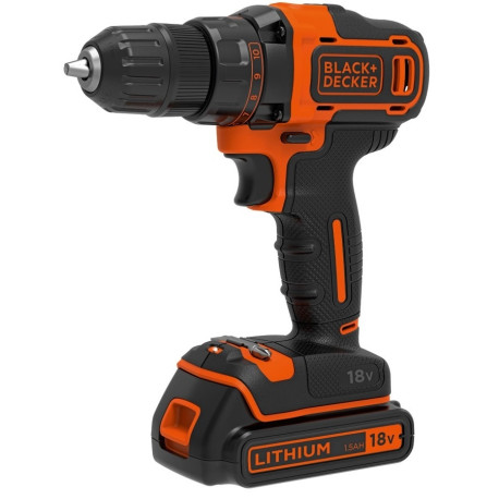 Wiertarko-wkrętarka akumulatorowa Black&Decker BD-BDCDC18BAFC