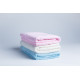 Zestaw 3 ręczników - różowy, niebieski, kremowy