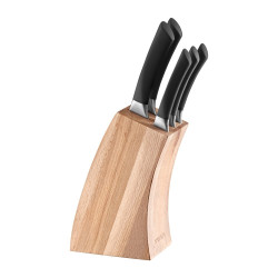 Komplet noży w drewnianym bloku AMBITION