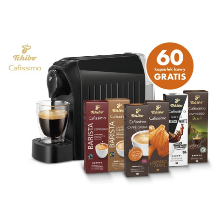 Cafissimo easy czarny +60 kapsułek gratis