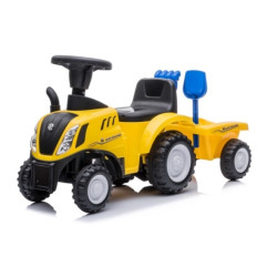 Jeździk traktor z przyczepą New Holland żółty Sun Baby
