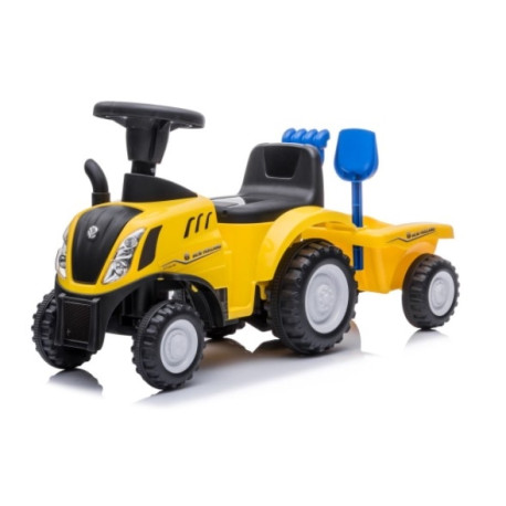 Jeździk traktor z przyczepą New Holland żółty Sun Baby